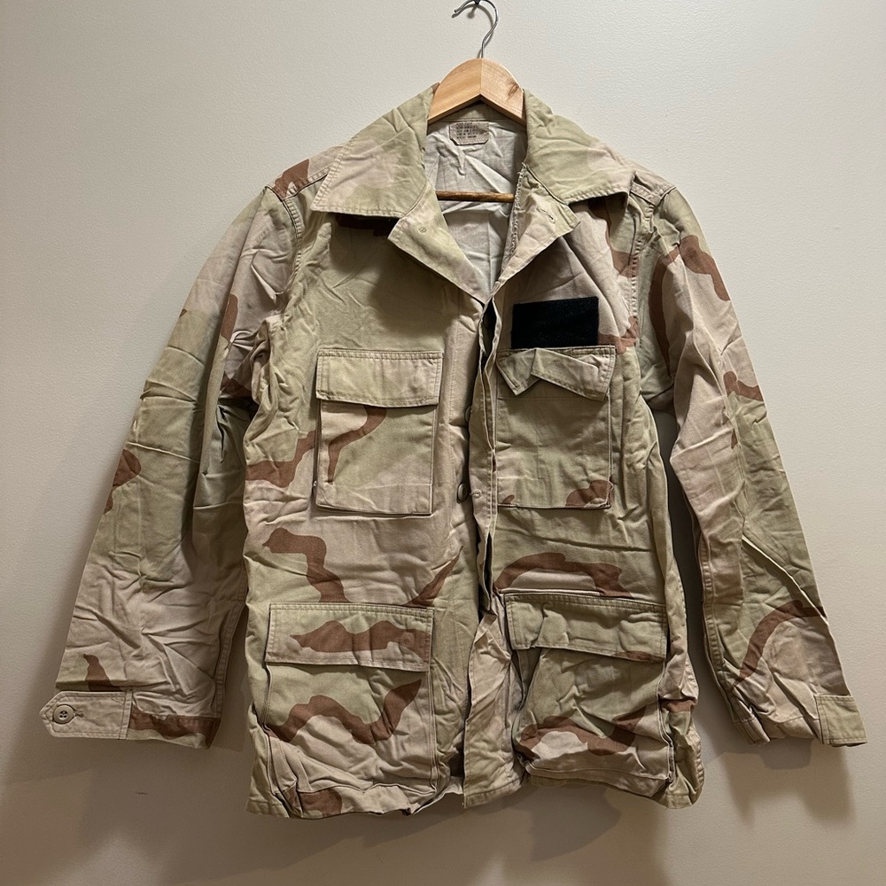 1991 Desert Storm Sz M DOD Issue Army DCU Camo Camouflage NYCO Shirt Combat Coat